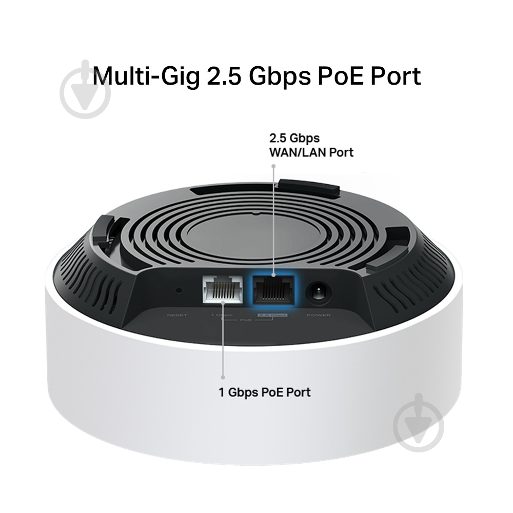 Маршрутизатор TP-Link DECO X50 PoE 1PK AX3000 1xGE LAN/WAN 1x2,5GE LAN/WAN MU-MIMO OFDMA MESH - фото 6