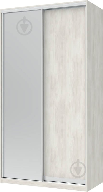Шафа-купе Сіті Лайт Doros 1200x600x2250 мм біле дерево двері ДСП/дзеркало - фото 1