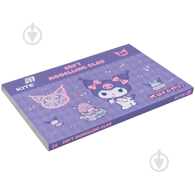 Пластилін восковий 24 кольори 480 г Kuromi HK24-089 KITE - фото 2 Пластилін восковий 24 кольори 480 г Kuromi HK24-089 KITE - фото 2