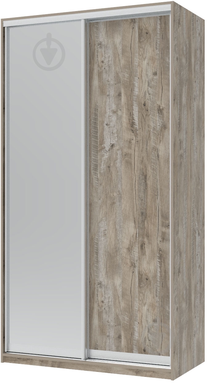 Шафа-купе Сіті Лайт Doros 1200x600x2250 мм дуб клондайк двері ДСП/дзеркало - фото 1