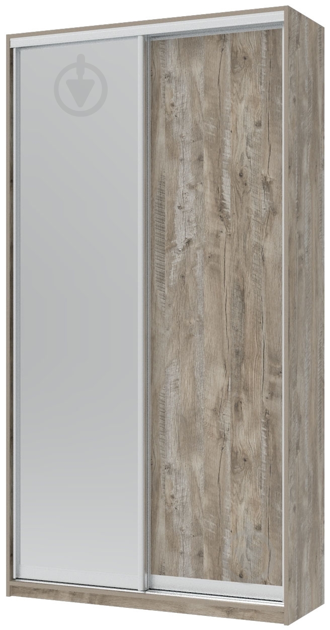 Шафа-купе Сіті Лайт Doros 1200x450x2250 мм дуб клондайк двері ДСП/дзеркало - фото 1