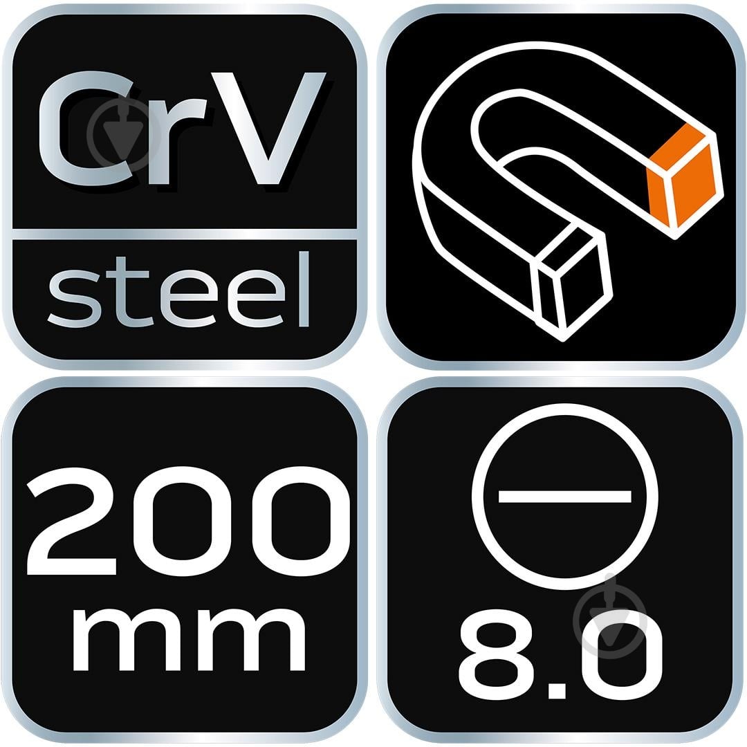 Викрутка NEO tools 8.0x200 мм 04-176 - фото 8