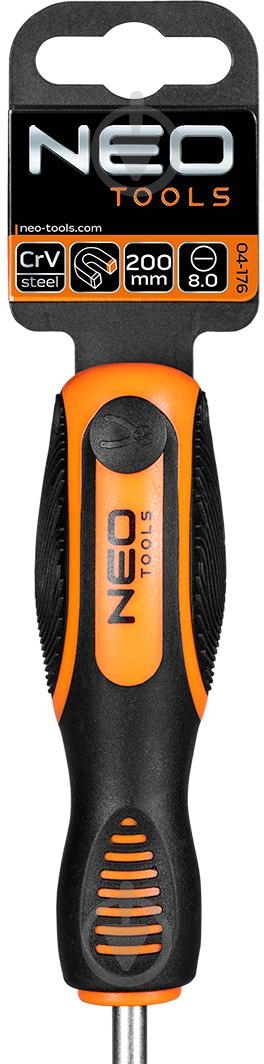 Викрутка NEO tools 8.0x200 мм 04-176 - фото 7