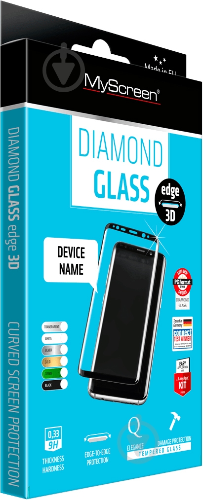 Защитное стекло MyScreen IPhone 7 для IPhone 8 (0201038) edge 3D - фото 1