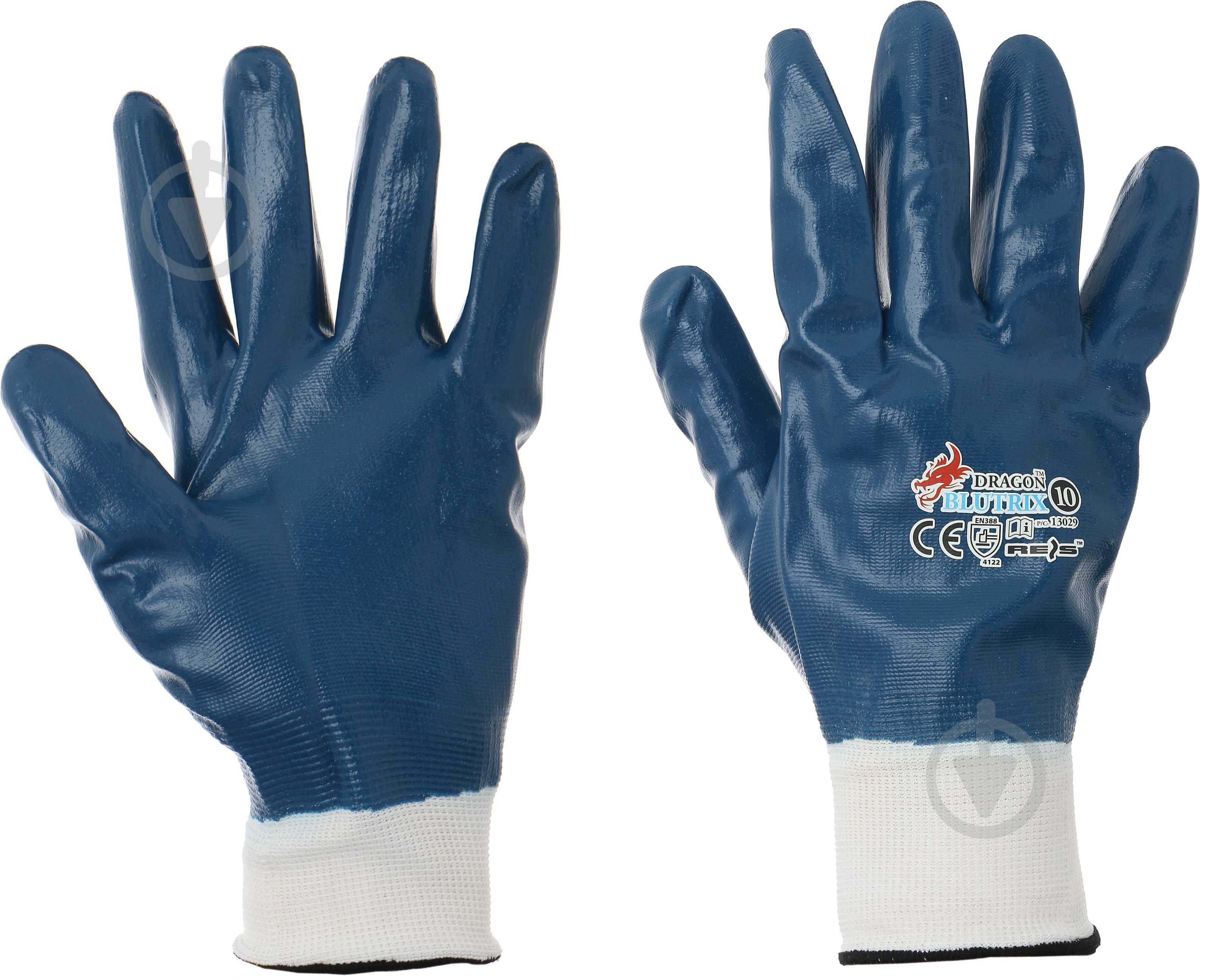 Перчатки Reis с покрытием нитрил XL (10) BLUTRIX 10 - фото 1