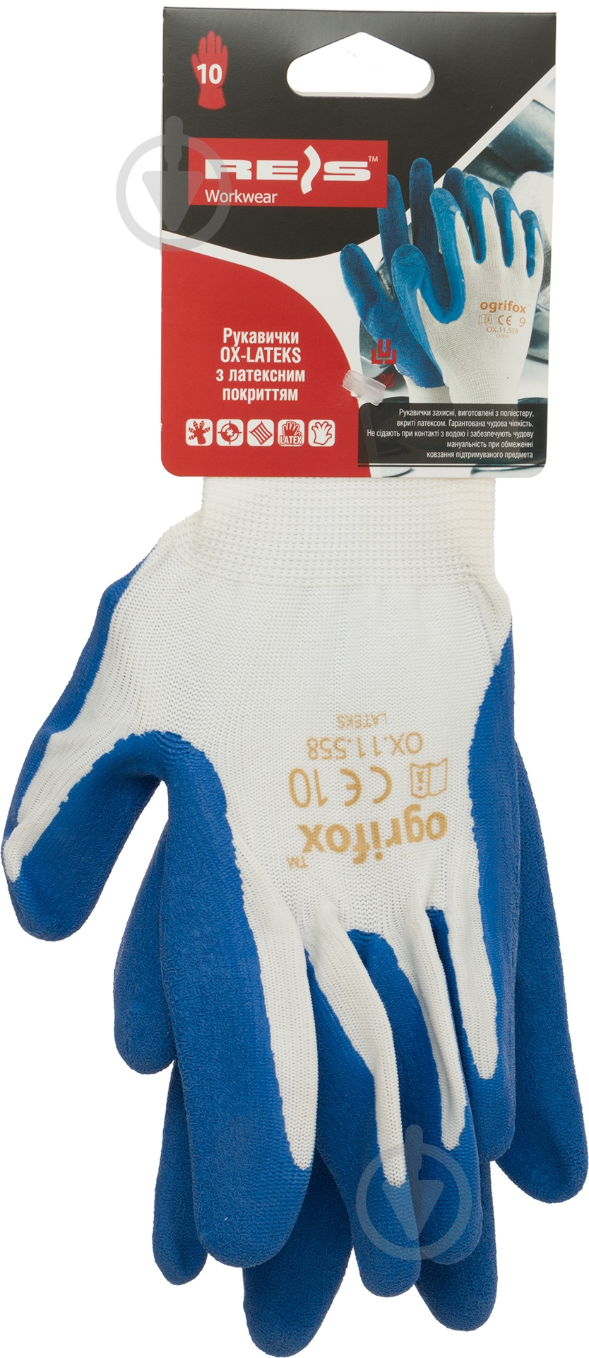 Рукавички Reis з покриттям латекс XL (10) OX-LATEKS 10 - фото 2 Рукавички Reis з покриттям латекс XL (10) OX-LATEKS 10 - фото 2