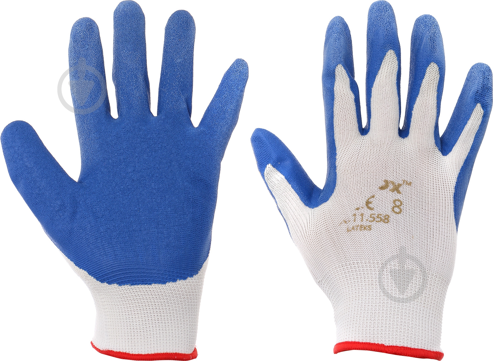 Перчатки Reis с покрытием латекс M (8) OX-LATEKS 08 - фото 1