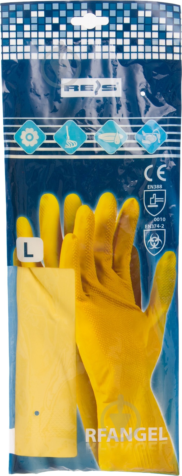 Перчатки Reis с покрытием хлопок L (9) RF - L - фото 2