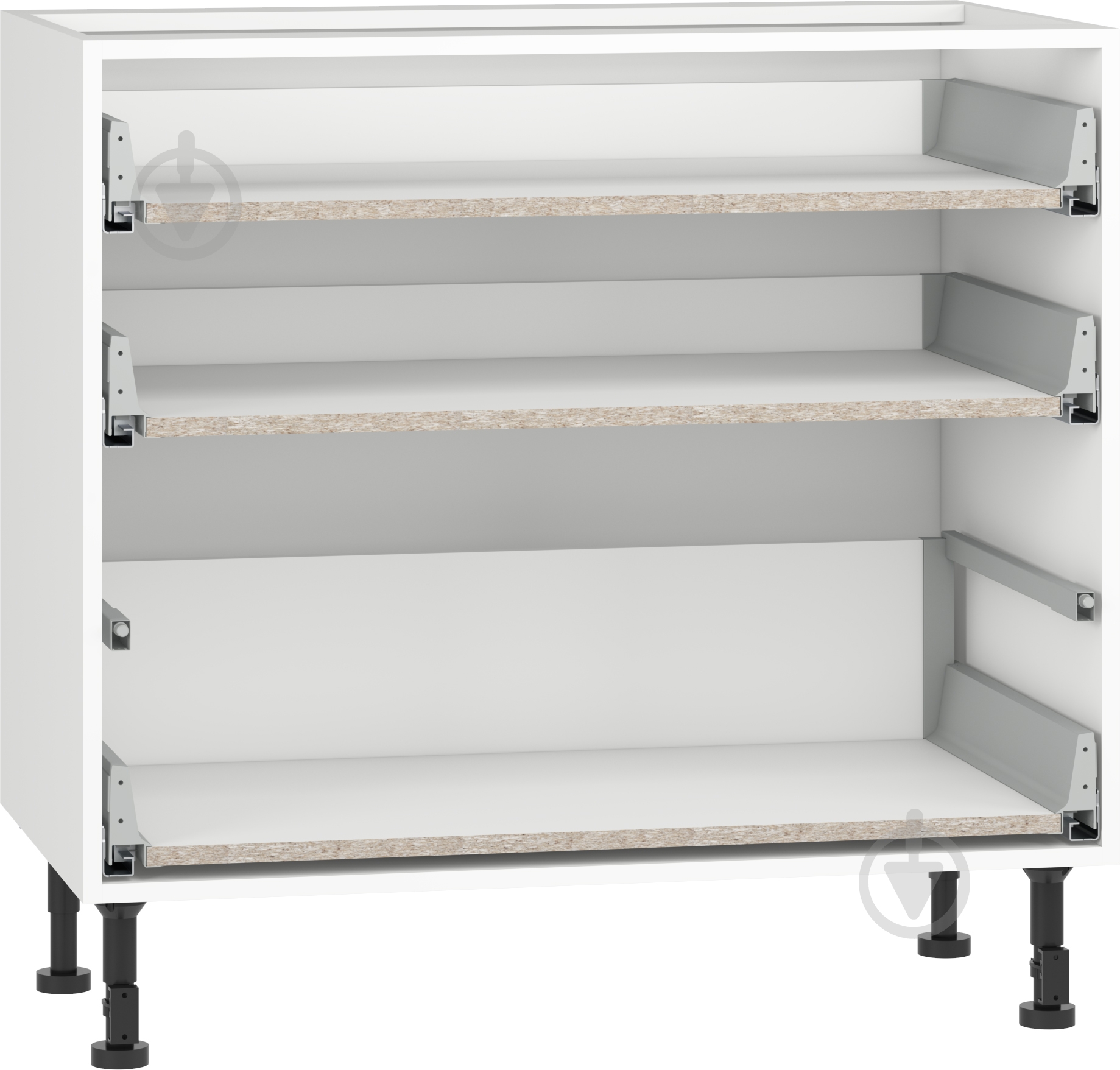 Тумба нижняя Грейд с 3-мя ящиками тандембоксами/Оптимум 900x870x525 мм белый - фото 1 Тумба нижняя Грейд с 3-мя ящиками тандембоксами/Оптимум 900x870x525 мм белый - фото 1