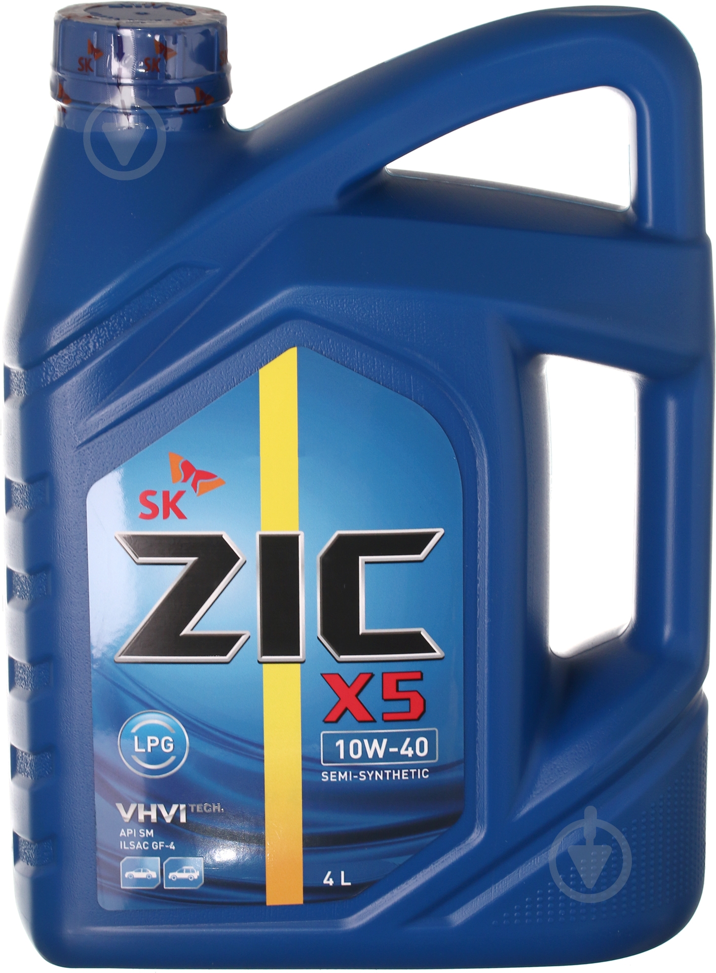 ᐉ Моторное масло полусинтетическое ZIC X5 LPG 10W-40 4 л (162666