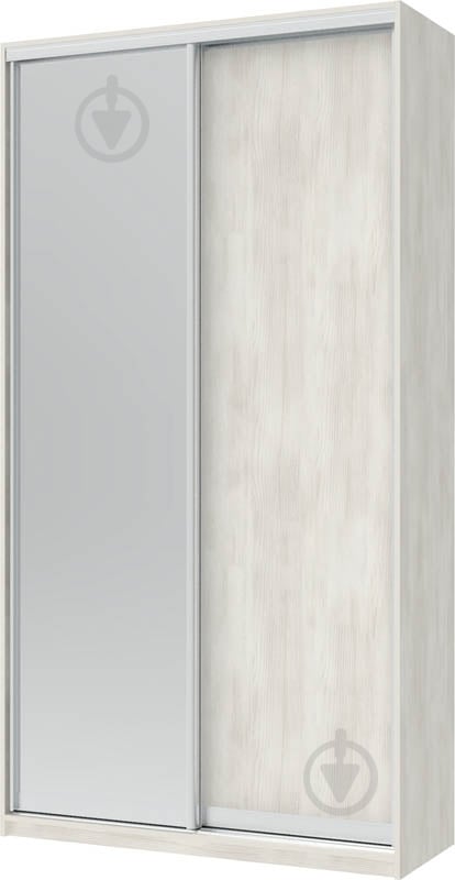 Шафа-купе Сіті Лайт Doros 1200x450x2250 мм біле дерево двері ДСП/дзеркало - фото 1