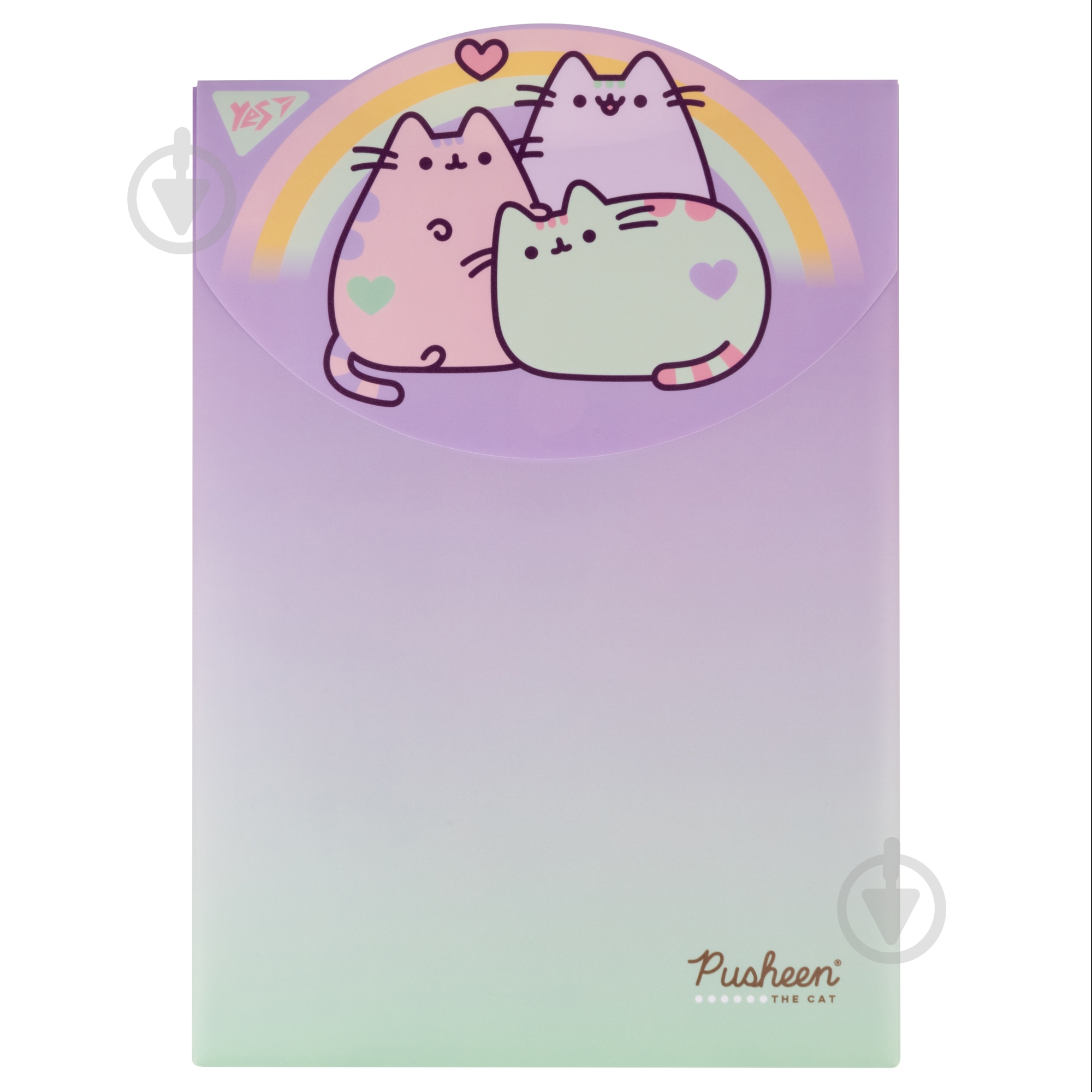 Папка-конверт А4 на липучке Pusheen YES - фото 1 Папка-конверт А4 на липучке Pusheen YES - фото 1