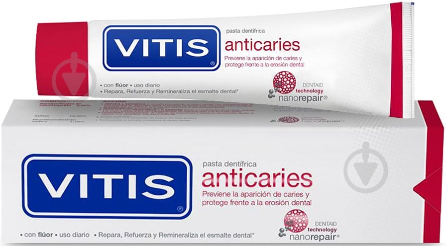 Зубная паста Dentaid VITIS ANTICARIES 100 мл - фото 1 Зубная паста Dentaid VITIS ANTICARIES 100 мл - фото 1