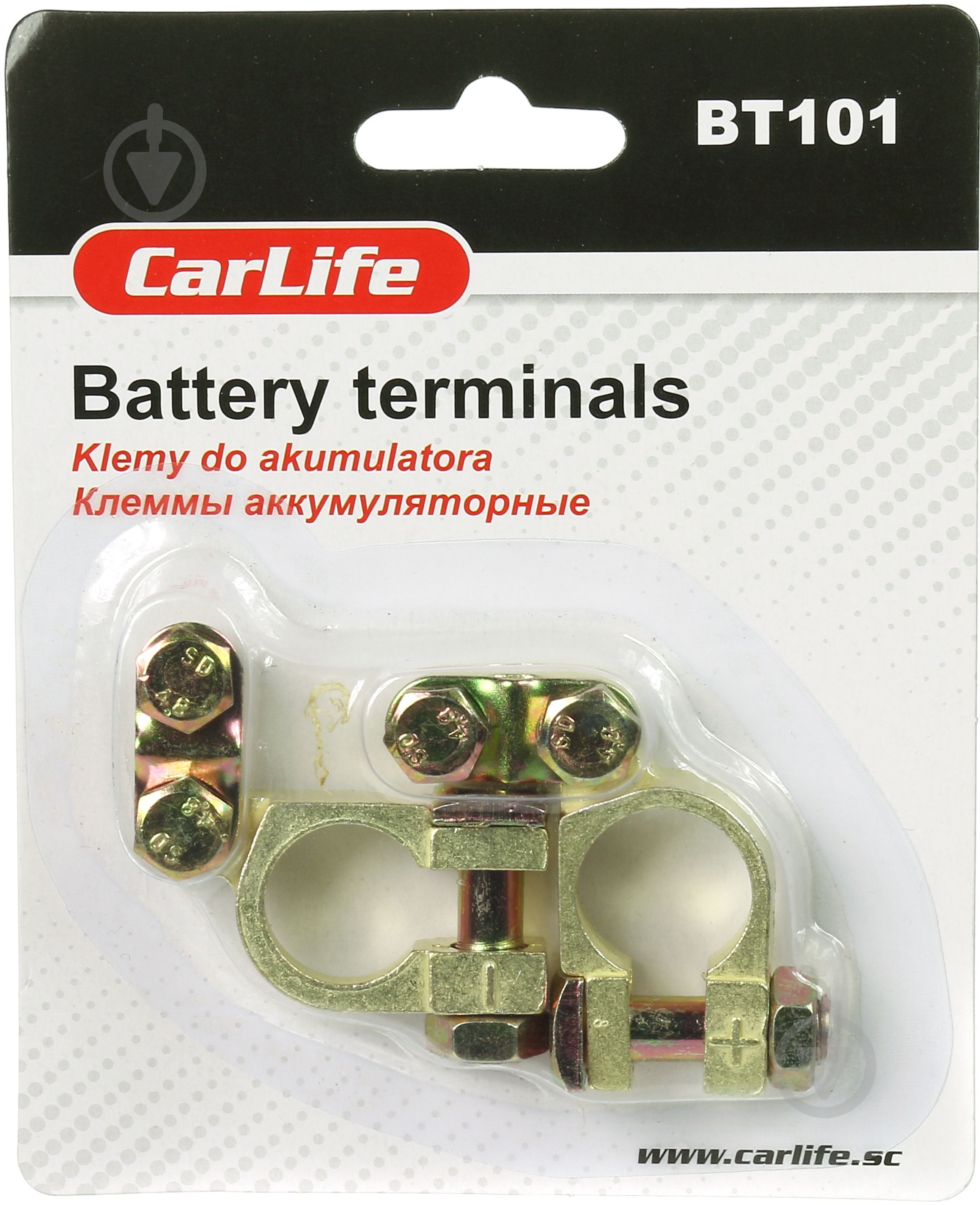 Клеммы для аккумулятора CarLife BT 101 - фото 1