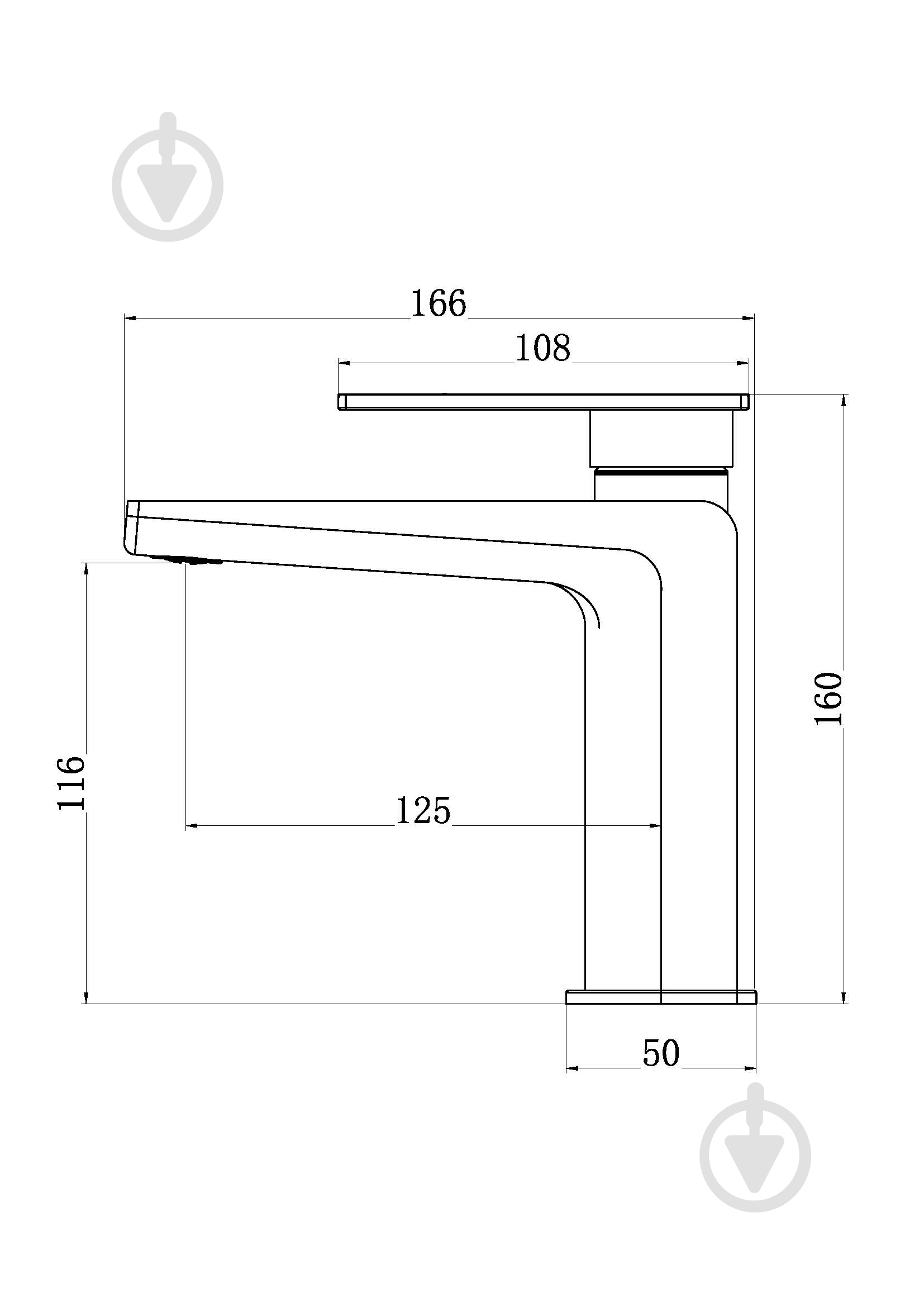 Смеситель для умывальника Aqua Rodos VALENCIA 02 Black Matte АР000110466 - фото 2 Смеситель для умывальника Aqua Rodos VALENCIA 02 Black Matte АР000110466 - фото 2
