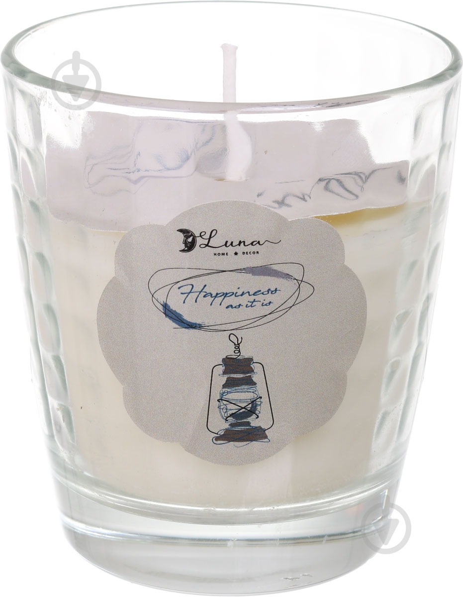 Свеча ароматическая Luna Hygge musk powder в стакане - фото 1 Свеча ароматическая Luna Hygge musk powder в стакане - фото 1
