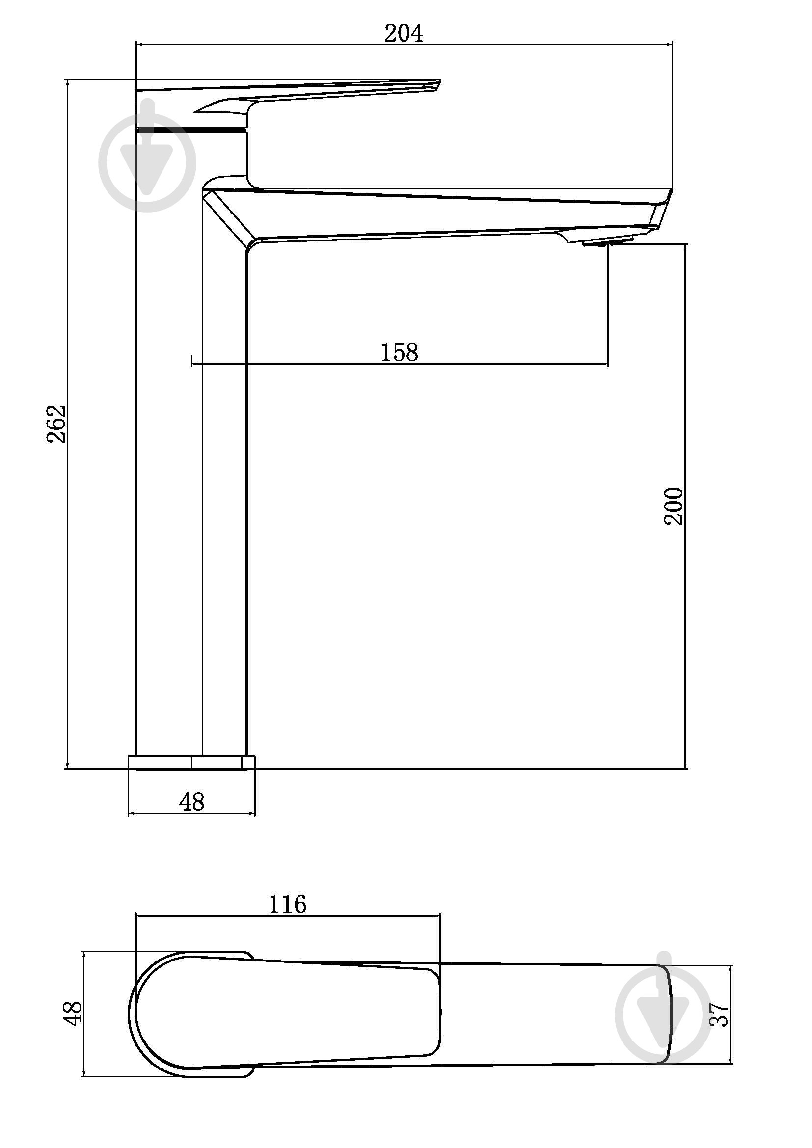 Смеситель для умывальника Aqua Rodos VALENCIA 05 Black Matte высокий АР000110469 - фото 2 Смеситель для умывальника Aqua Rodos VALENCIA 05 Black Matte высокий АР000110469 - фото 2
