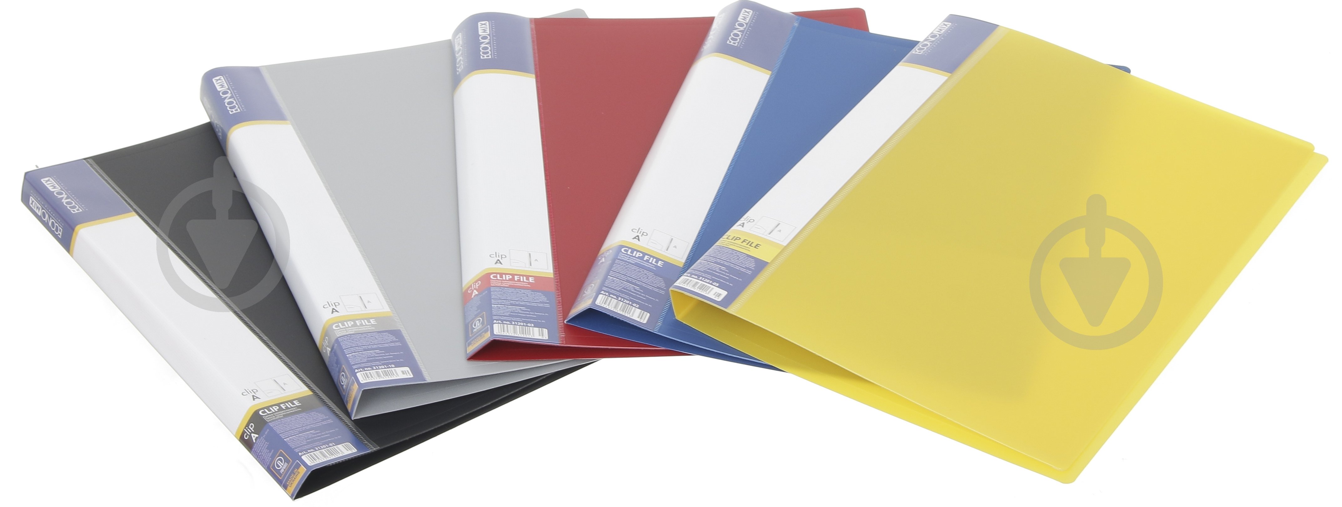 Скоросшиватель E31201 CLIP A с длинным прижимом цвет в ассортименте Economix - фото 2