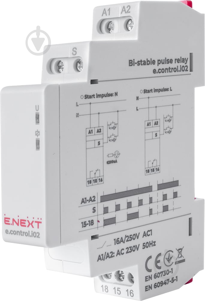 Импульсное реле E.NEXT e.control.i02 i0310040 - фото 1