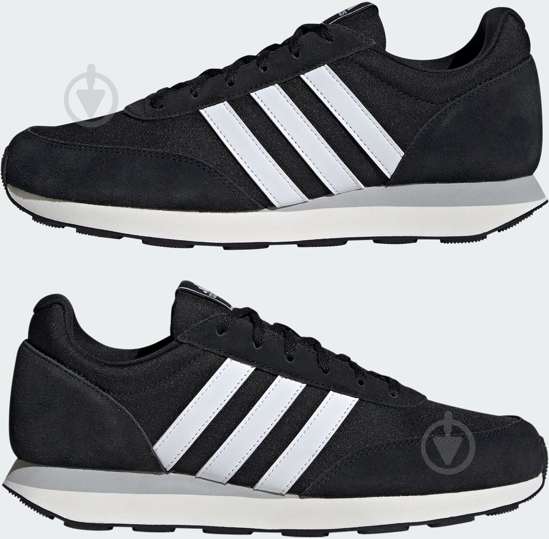Кросівки чоловічі демісезонні Adidas RUN 60S 3.0 IE3826 р.45 1/3 чорні - фото 5
