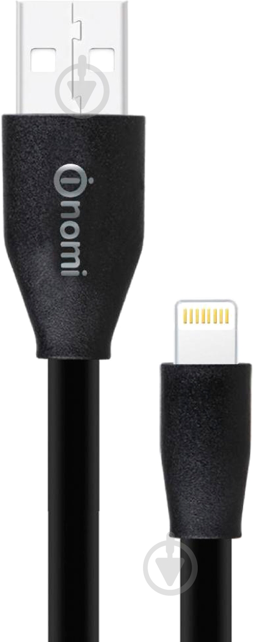 Кабель Nomi Lightning – USB 1,5 м черный (316199) DCF 15i - фото 1