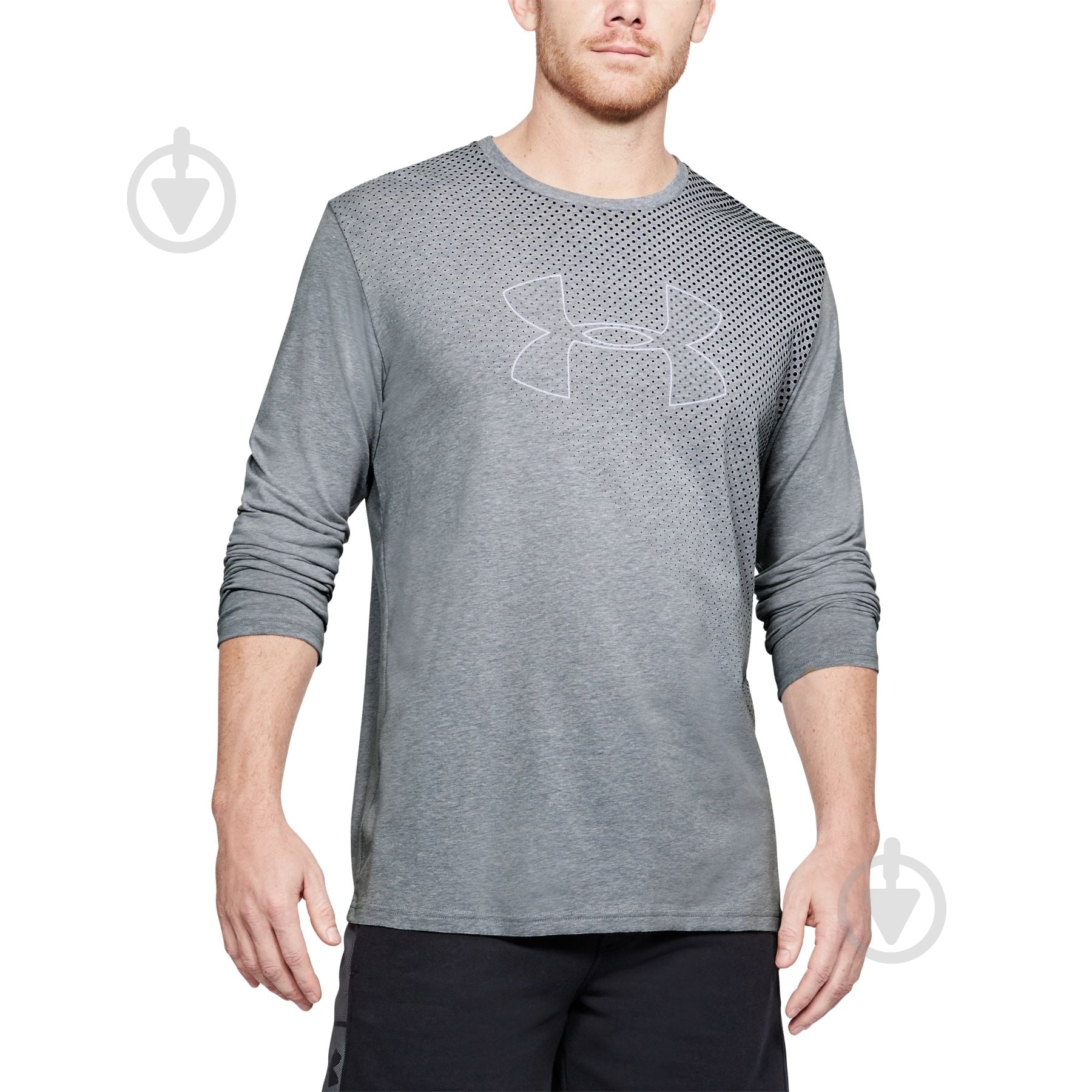 Джемпер Under Armour Q1 Branded Gradient LS 1310970-035 р. L серый - фото 1