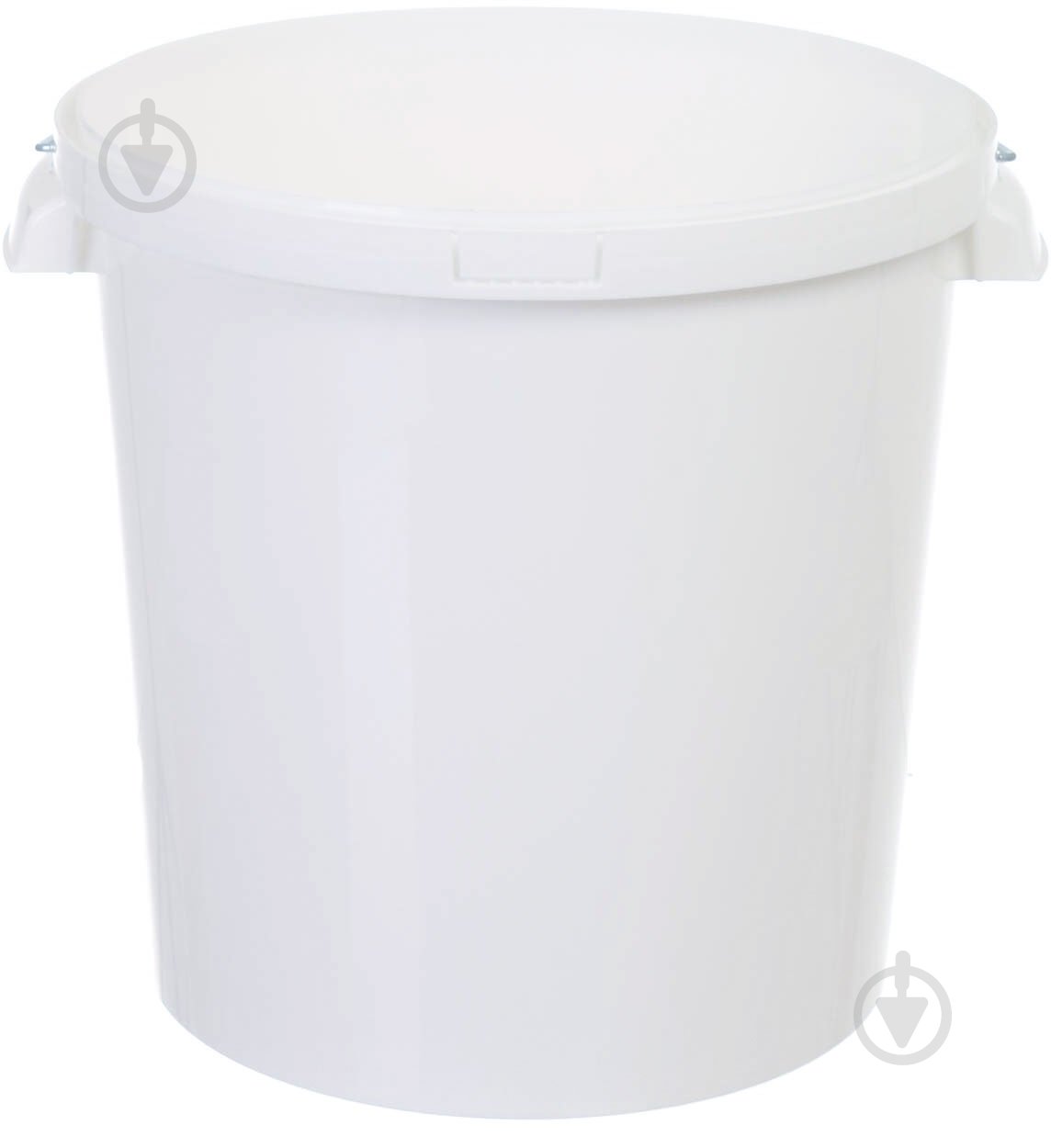 Ведро обычное Poliplast с металлической ручкой (пищевой пластик) 20 л белый - фото 2