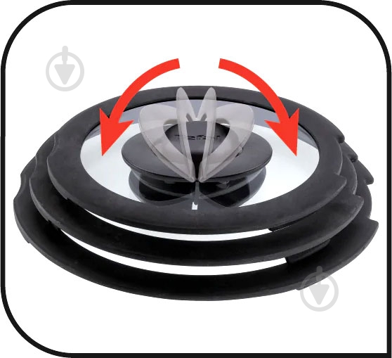 Кришка скляна Tefal Ingenio 24 см L9846553 - фото 3