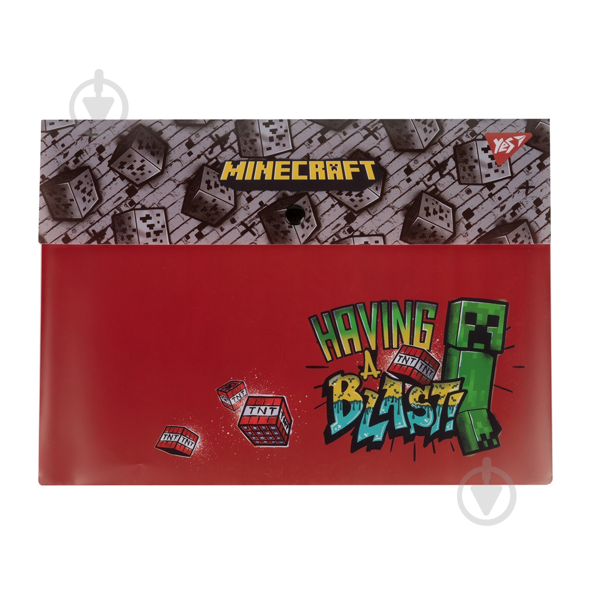 Папка-конверт А4 на кнопке Minecraft YES - фото 1 Папка-конверт А4 на кнопке Minecraft YES - фото 1