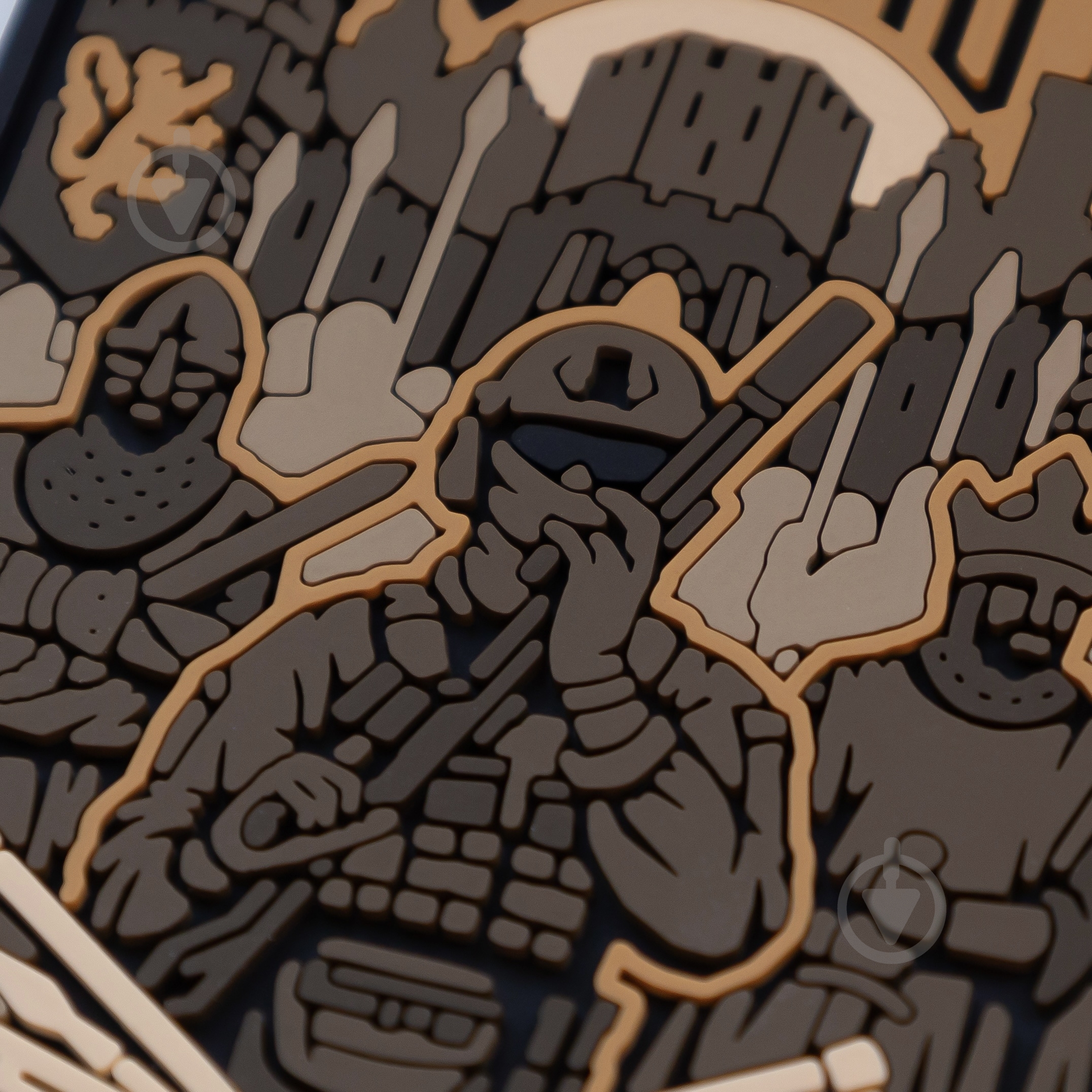 Шеврон-патч Brand Element "Львов" койот 7.5х6 см - фото 3