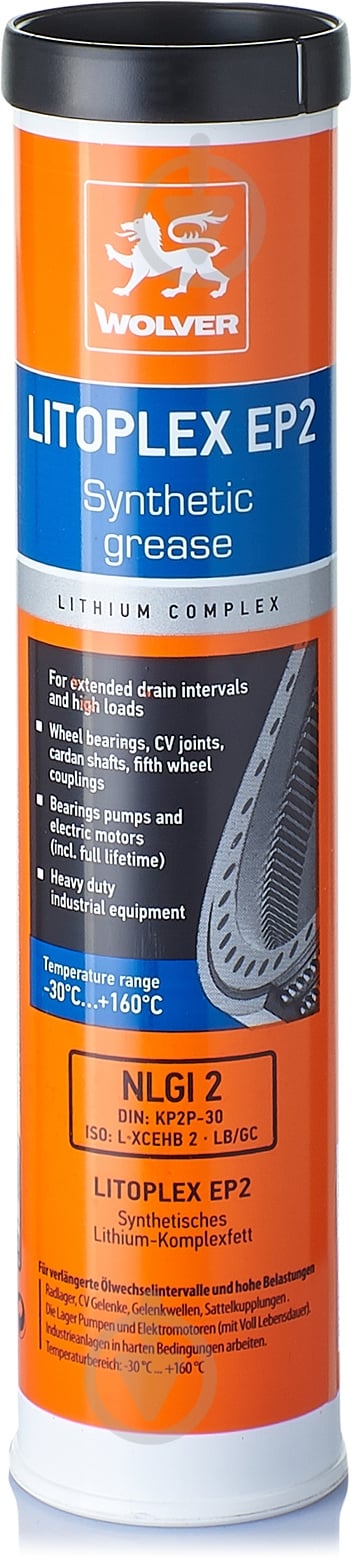 Смазка Wolver Litoplex EP 2 (NLGI 2) 400 мл - фото 1