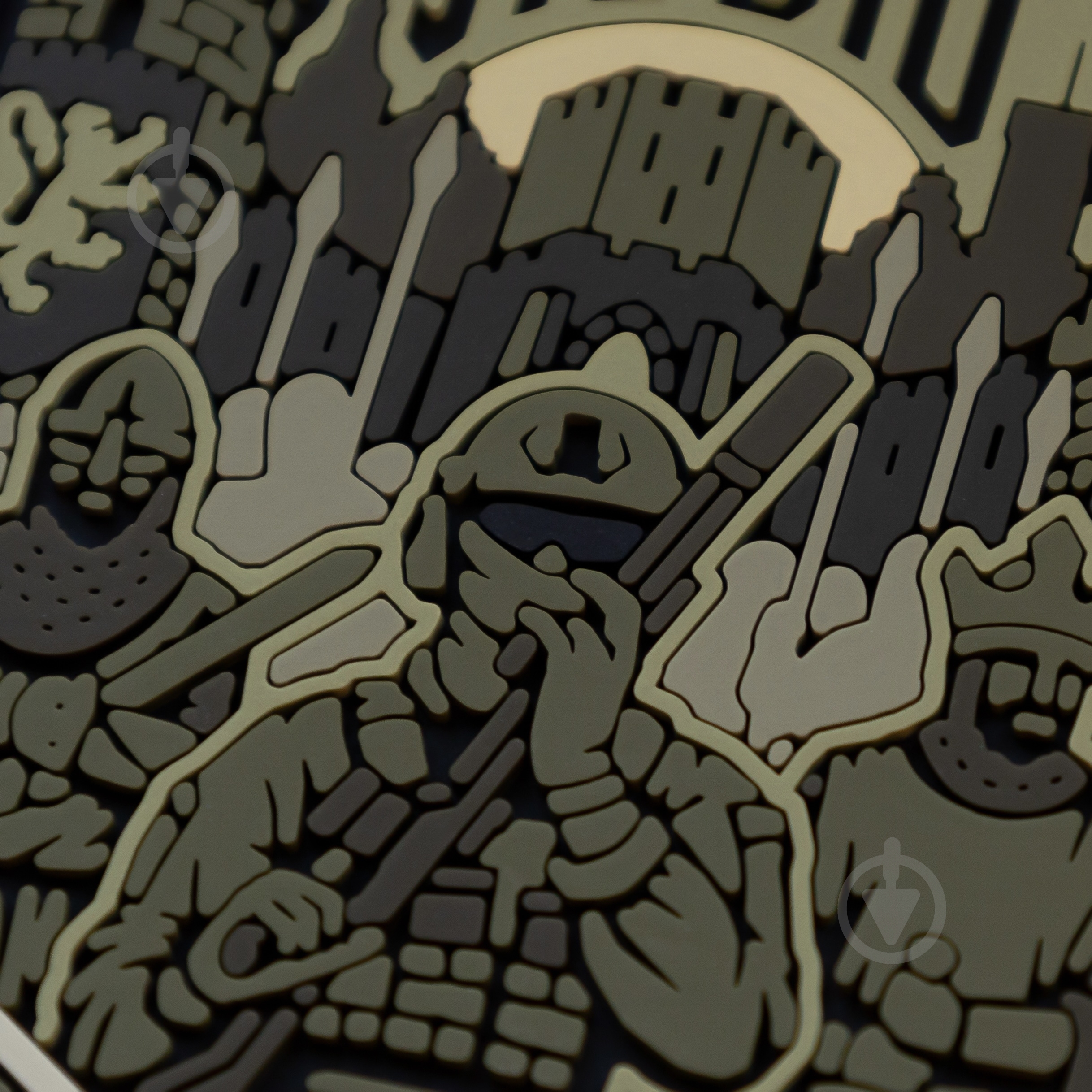 Шеврон-патч Brand Element "Львов" олива 7.5х6 см - фото 3