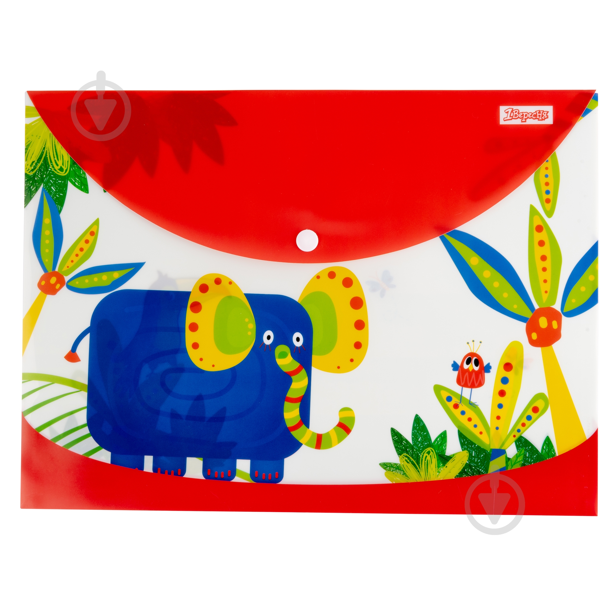 Папка-конверт А4 на кнопке Zoo Land 1 вересня - фото 1