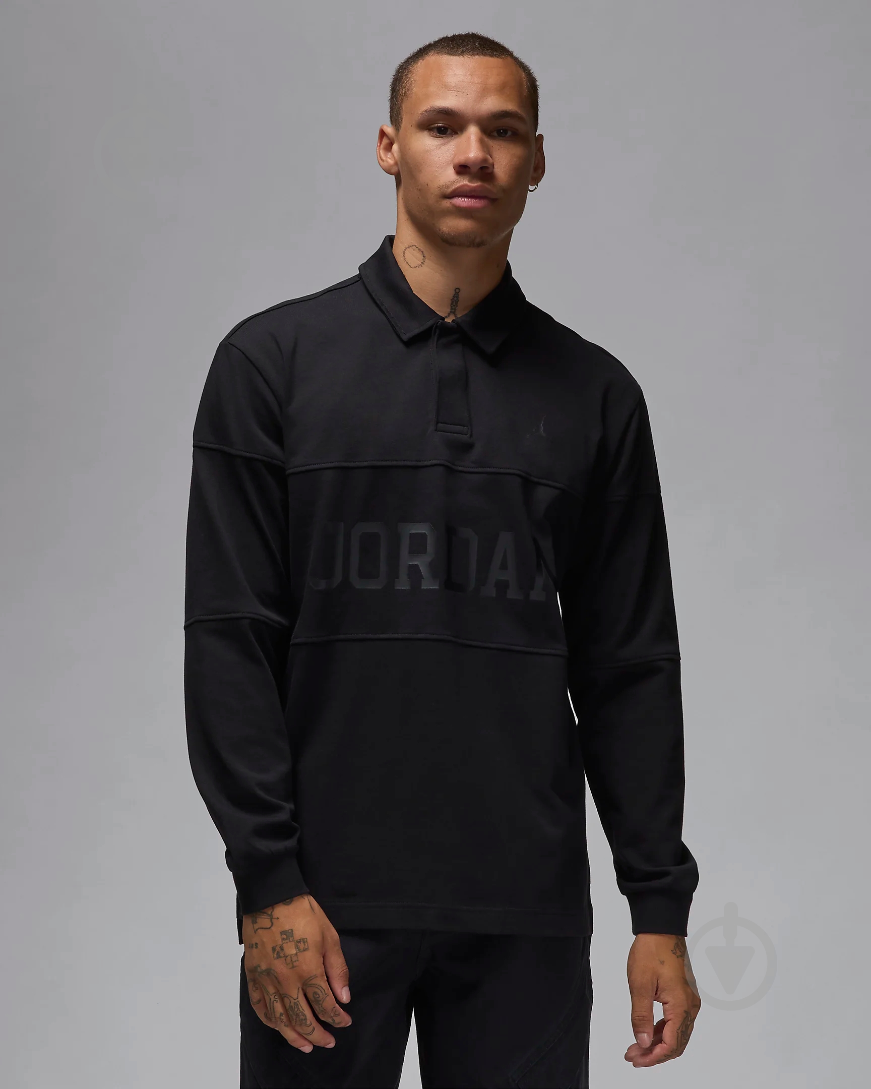 ᐉ Лонгслив Jordan J ESS STMT RUGBY LS TOP FV7261-010 р.2XL черный