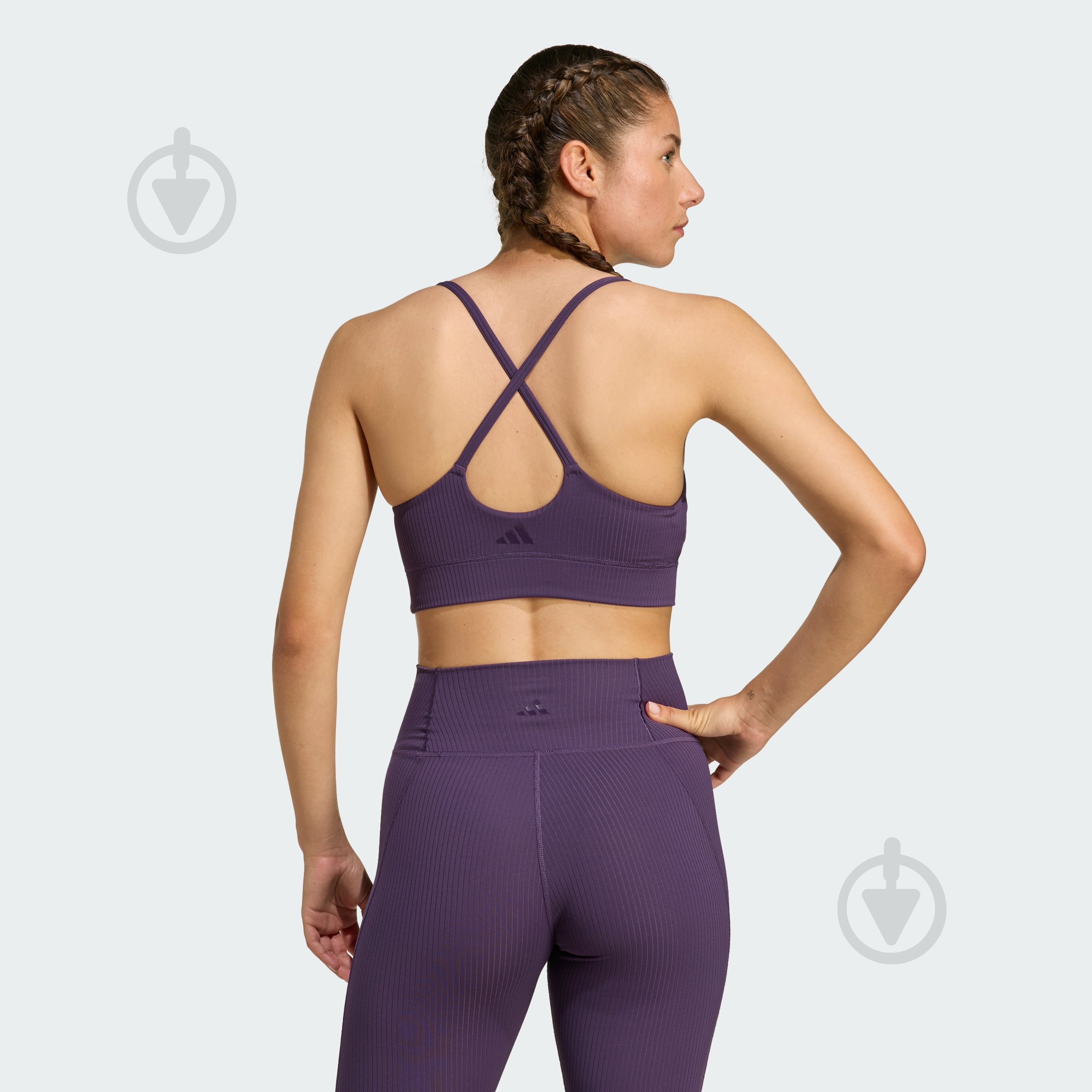 Бра Adidas ALL ME RIB LS JL5544 р.L фіолетовий - фото 2 Бра Adidas ALL ME RIB LS JL5544 р.L фіолетовий - фото 2