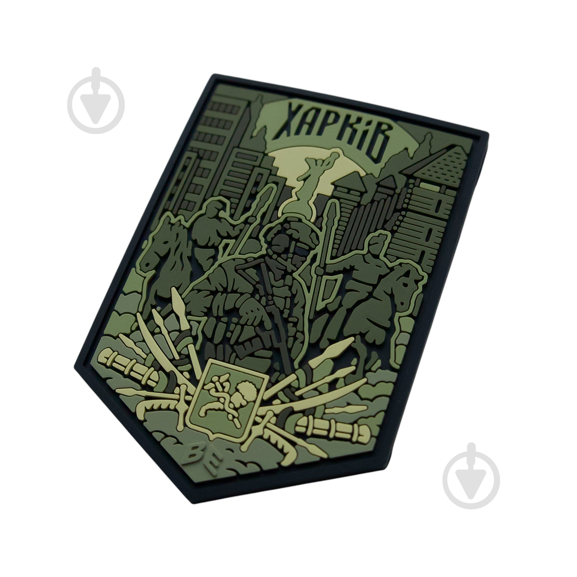 Шеврон-патч Brand Element "Харьков" Олива 7.5х6 см - фото 2