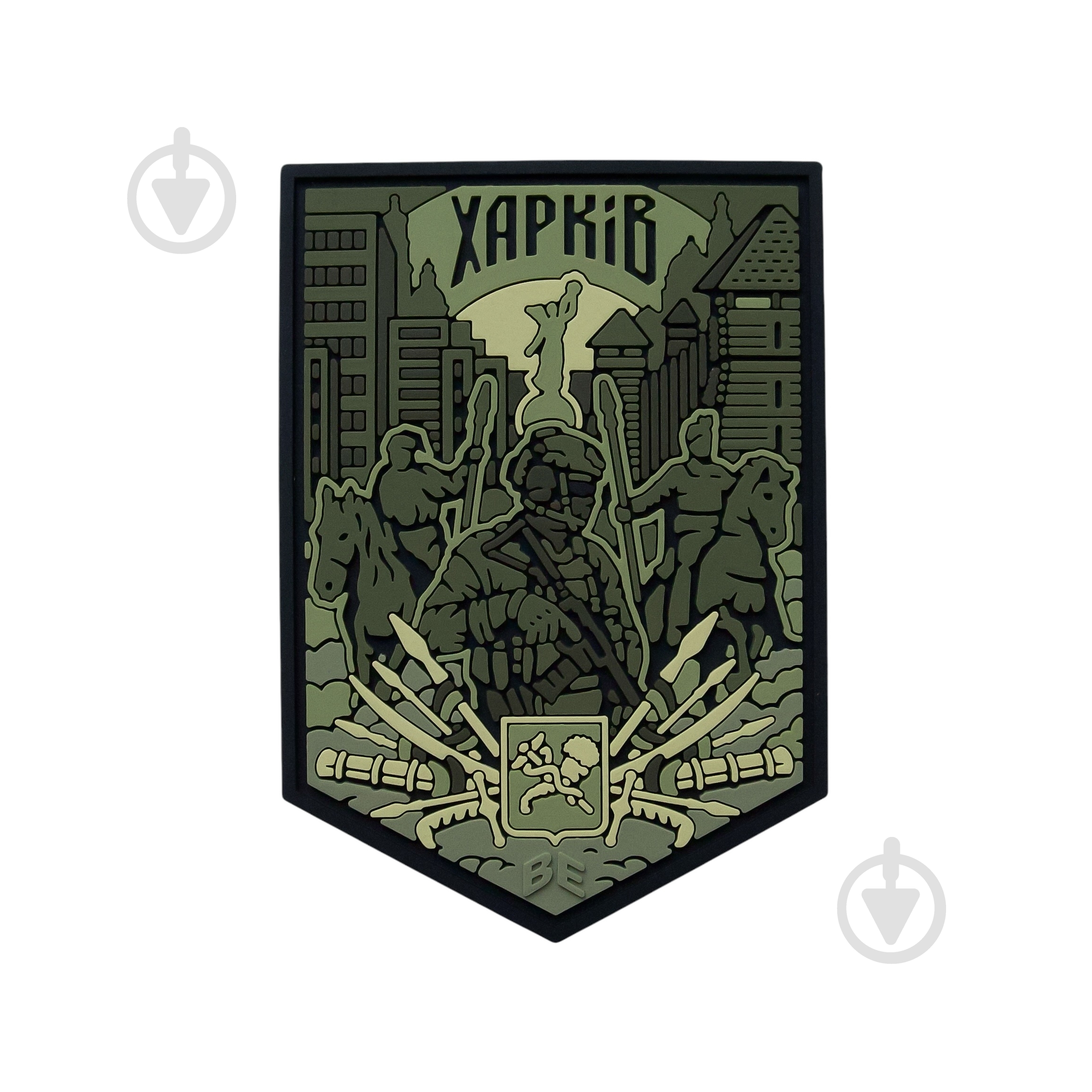 Шеврон-патч Brand Element "Харьков" Олива 7.5х6 см - фото 1