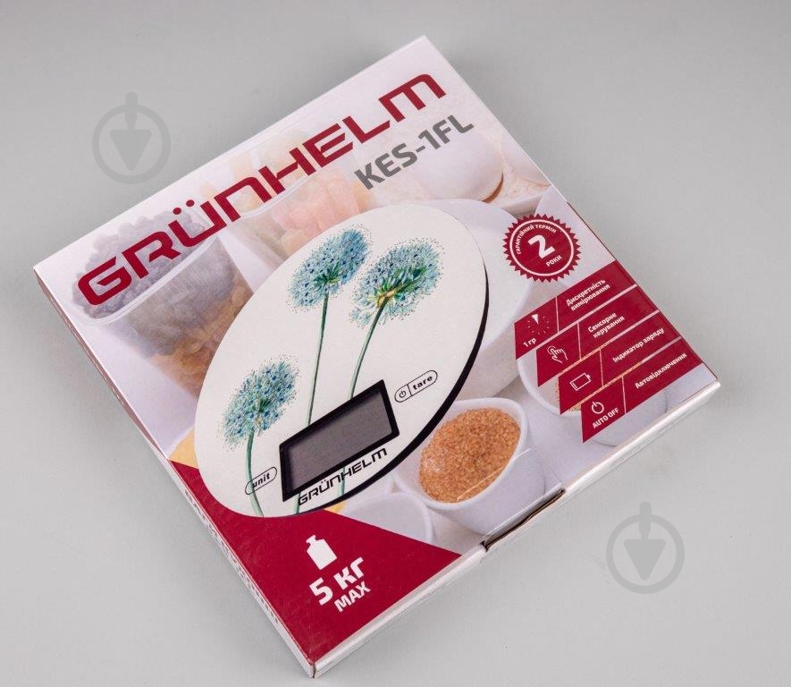 Весы кухонные Grunhelm KES-1FL - фото 3 Весы кухонные Grunhelm KES-1FL - фото 3