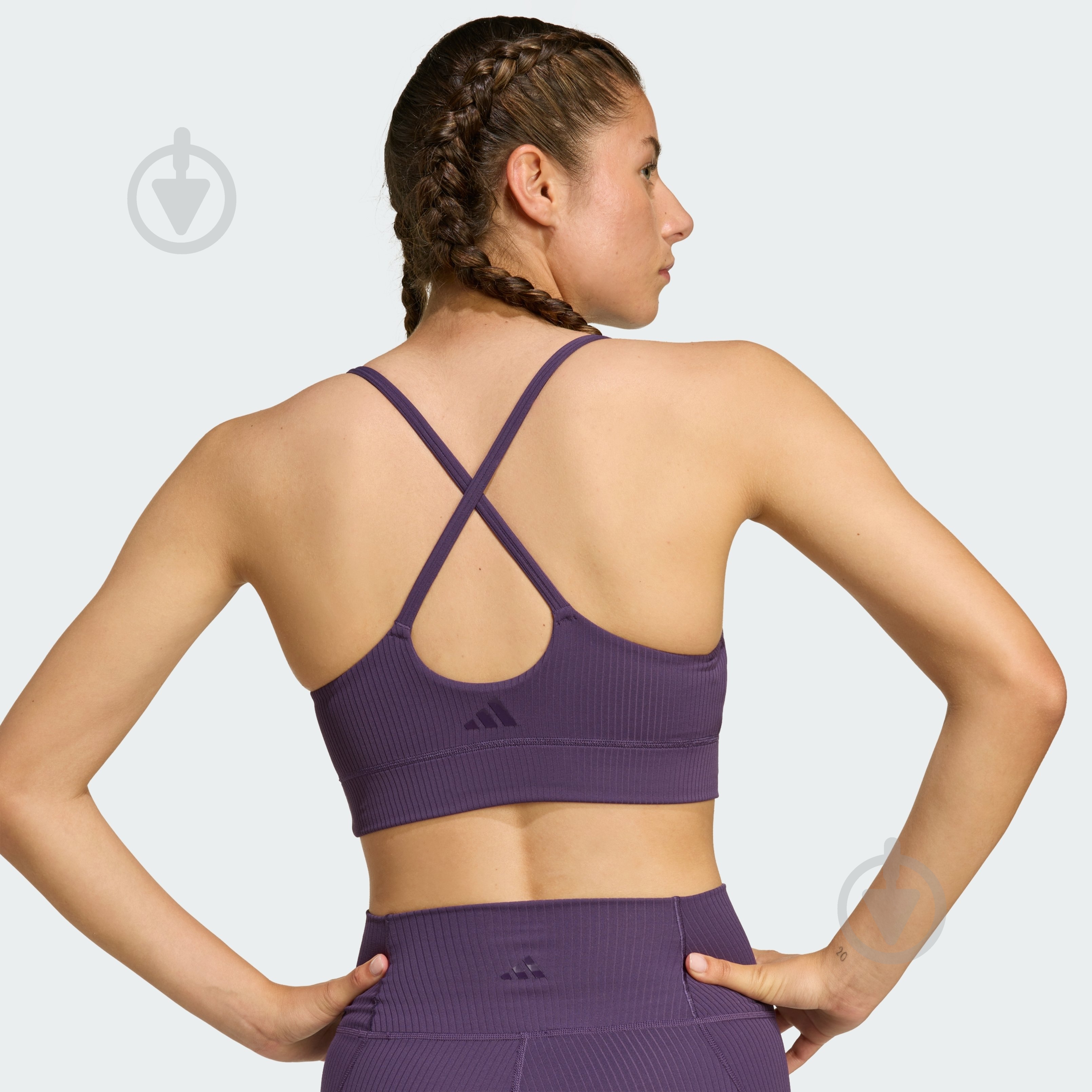 Бра Adidas ALL ME RIB LS JL5544 р.M фиолетовый - фото 4 Бра Adidas ALL ME RIB LS JL5544 р.M фиолетовый - фото 4