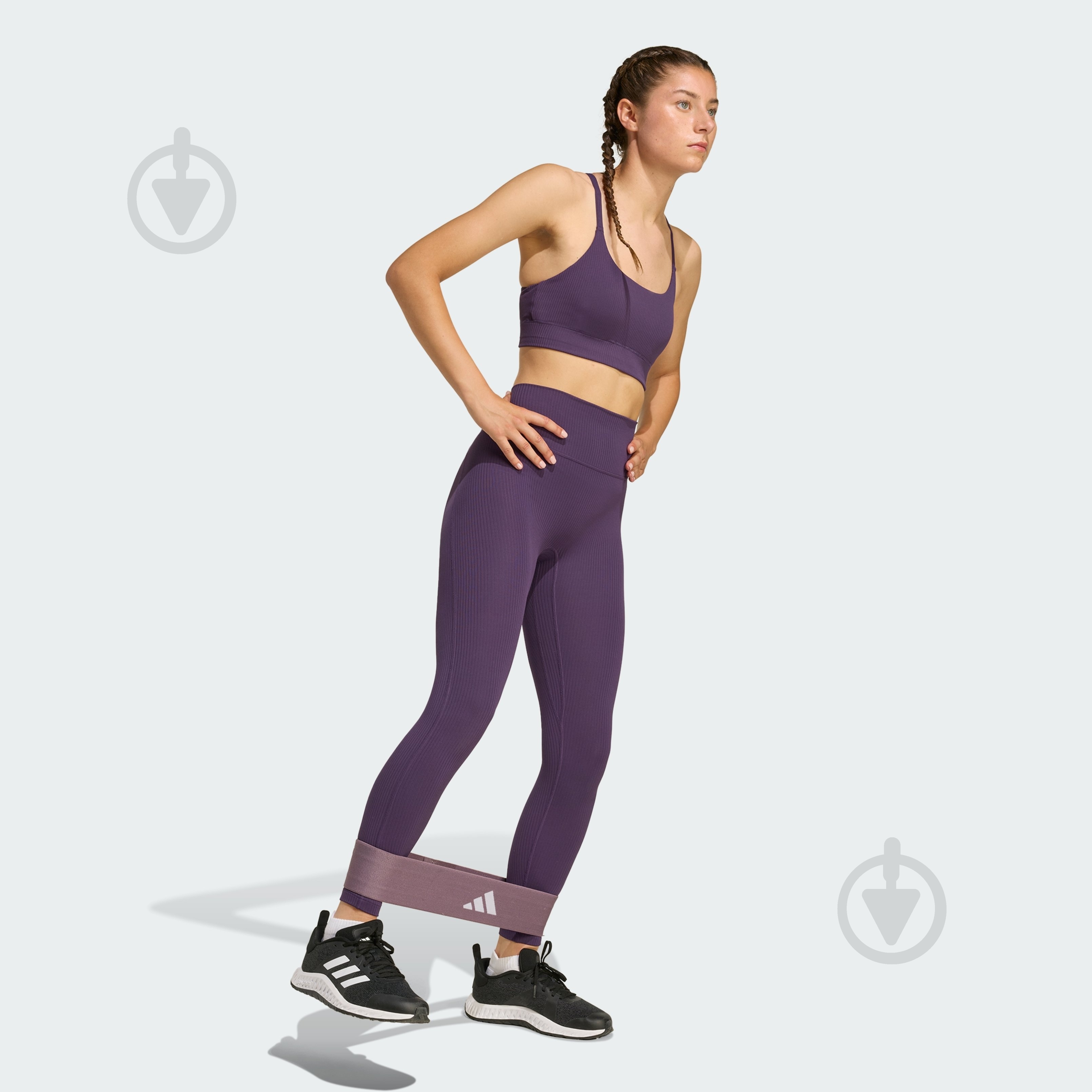 Бра Adidas ALL ME RIB LS JL5544 р.M фиолетовый - фото 5 Бра Adidas ALL ME RIB LS JL5544 р.M фиолетовый - фото 5