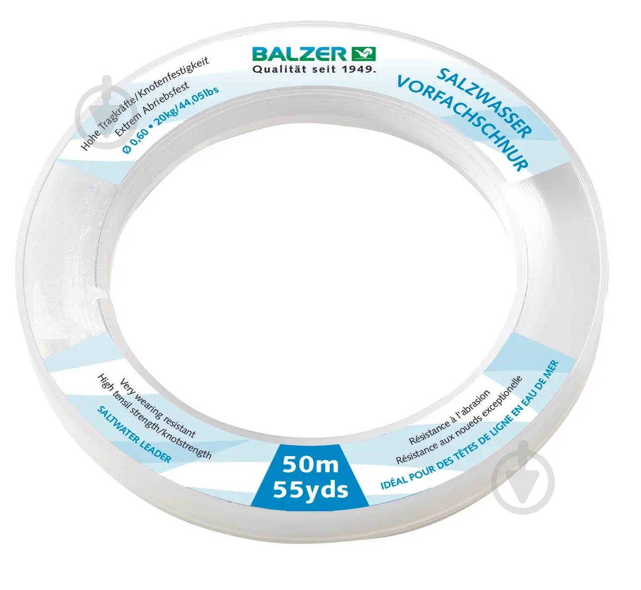 Леска Balzer Saltwater Leader 50м 0,5мм 20кг - фото 1