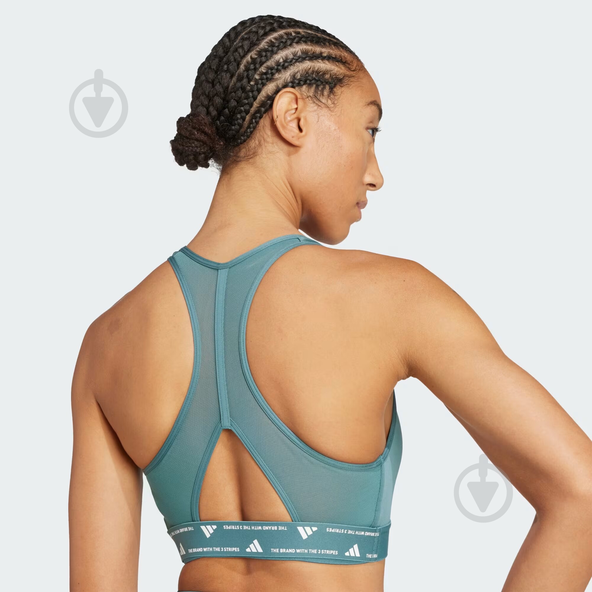 Бра Adidas TLRDRCT HS BRA JW5262 р.M-C/D зеленый - фото 4 Бра Adidas TLRDRCT HS BRA JW5262 р.M-C/D зеленый - фото 4