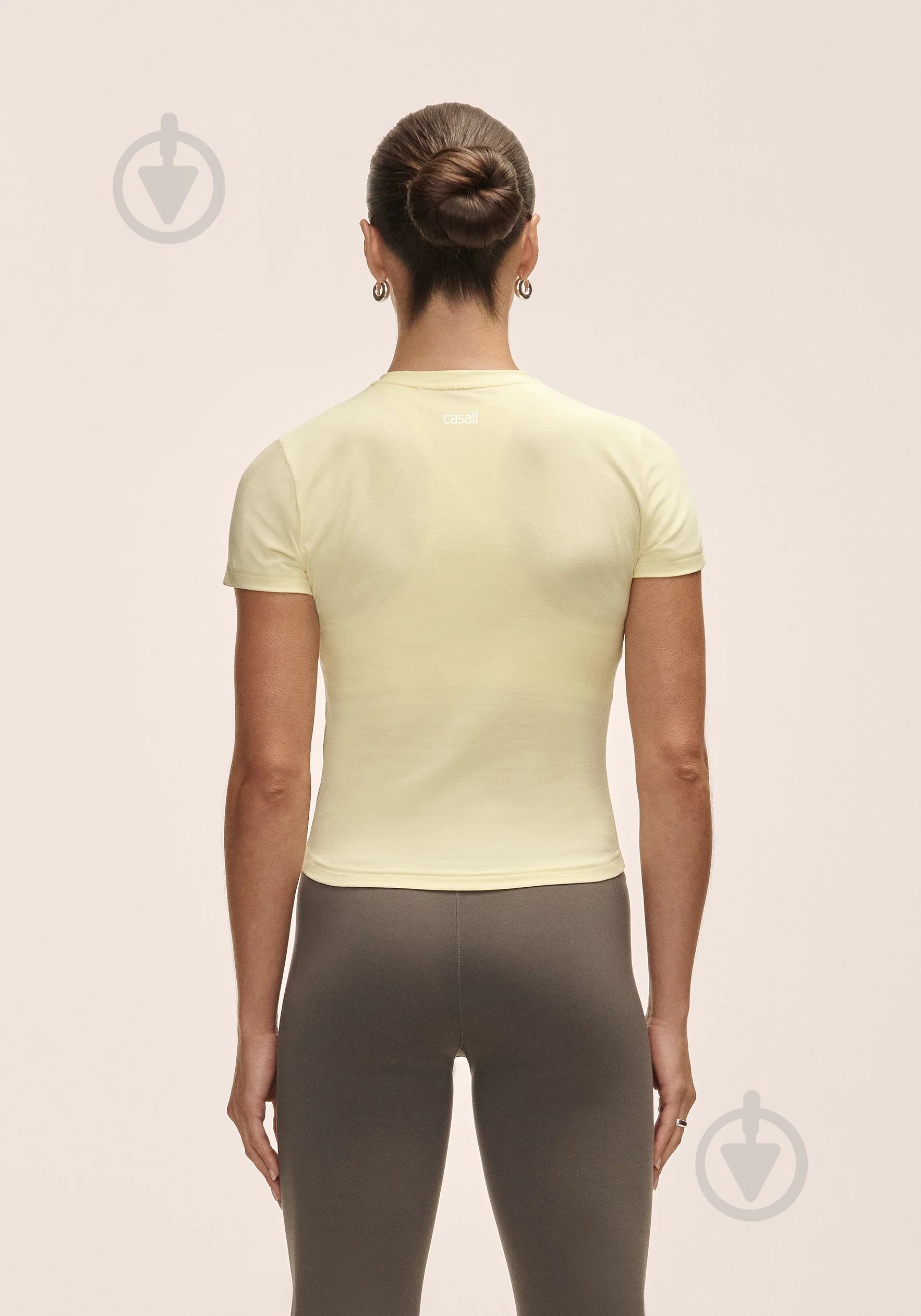 Футболка Casall Cotton Blend Slim Tee 25011-585 р.S жовтий - фото 2