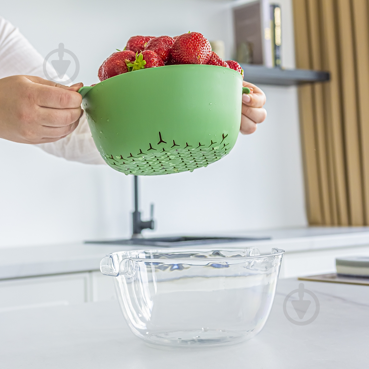 Дуршлаг MVM KP-56 T/Green - фото 10 Дуршлаг MVM KP-56 T/Green - фото 10