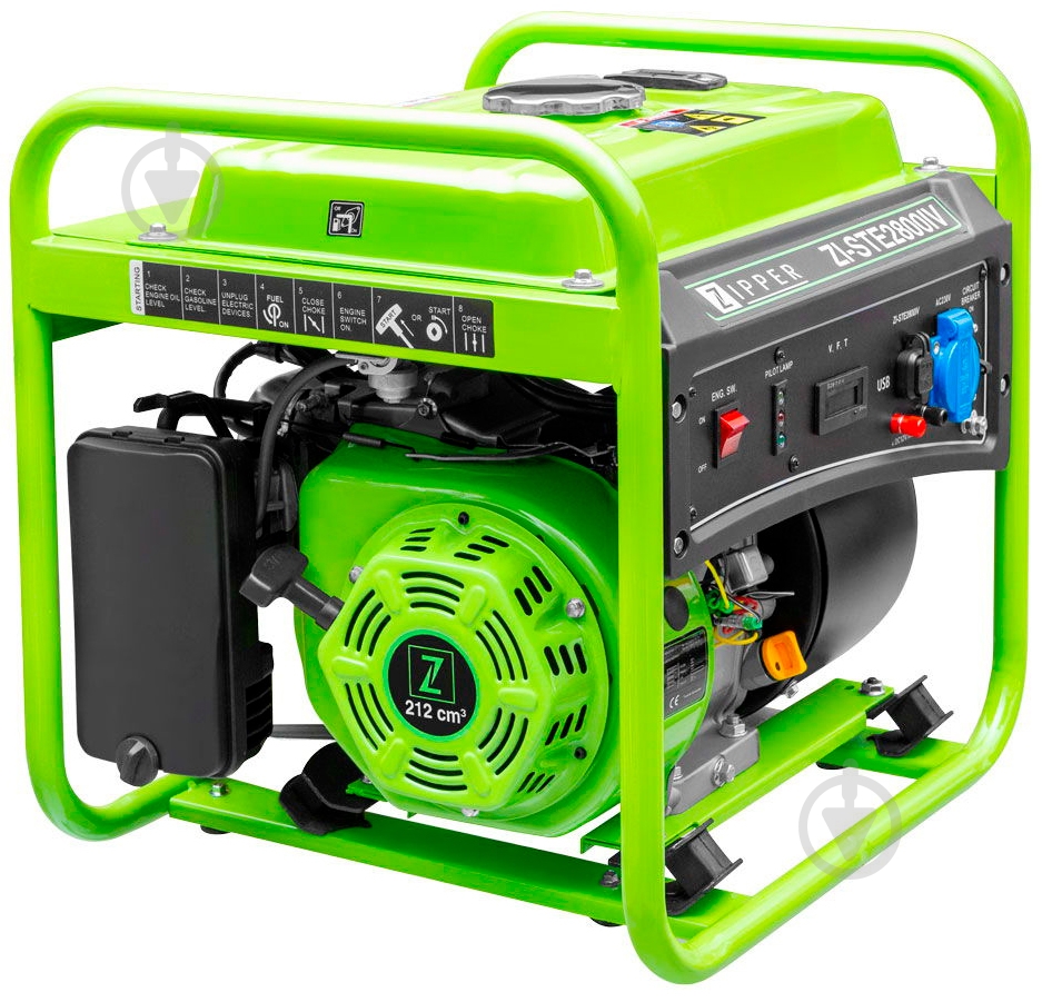 Генератор бензиновый Zipper 2,8 кВт / 3,2 кВт 220 В ZI-STE2800IV - фото 2