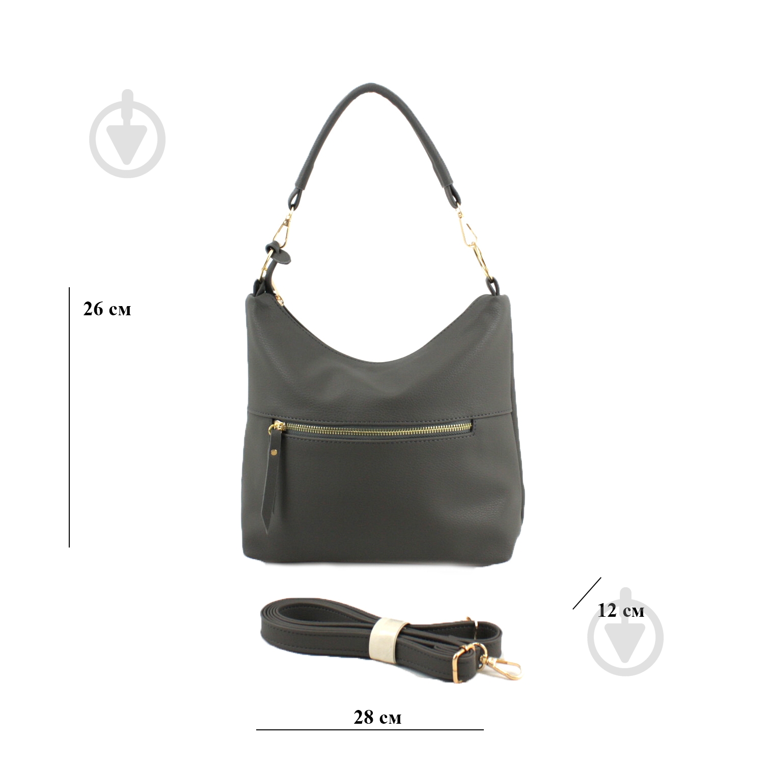 Сумка женская Wallaby 760.152 серый - фото 2