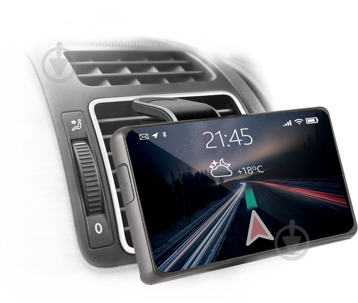 Автодержатель Defender CH-127 магніт черный - фото 6