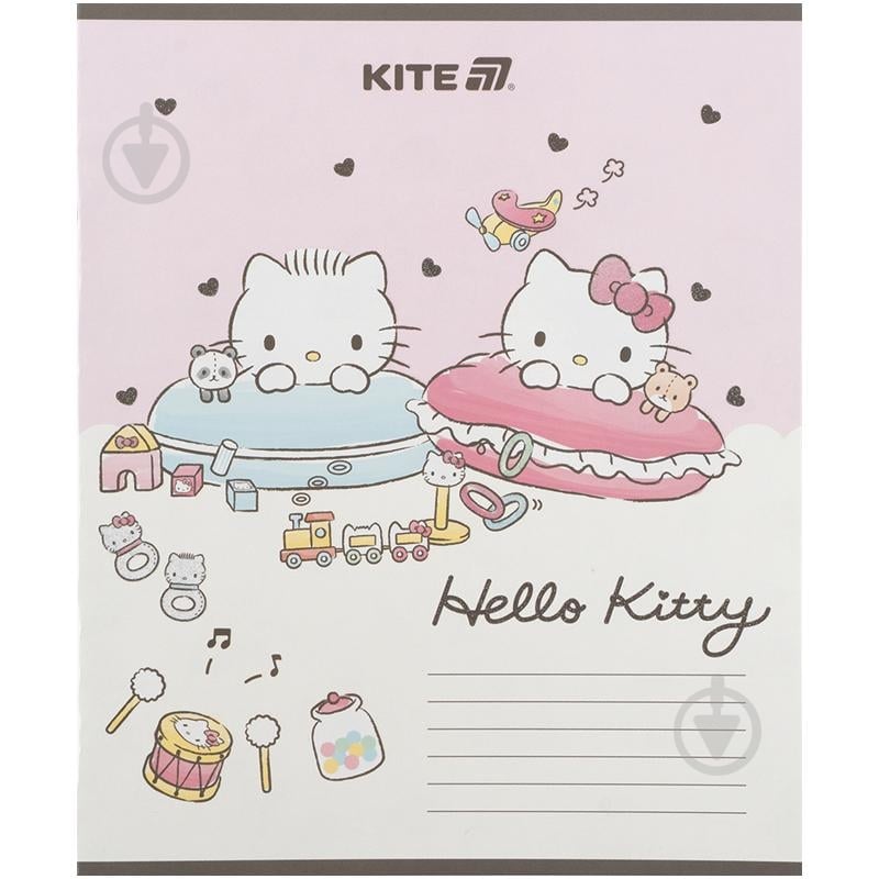 Набір зошитів 12 арк. коса лінія Hello Kitty 5 шт. KITE - фото 2