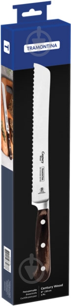 Ніж для хліба Tramontina Century Wood 203мм 21539/198 - фото 2 Ніж для хліба Tramontina Century Wood 203мм 21539/198 - фото 2