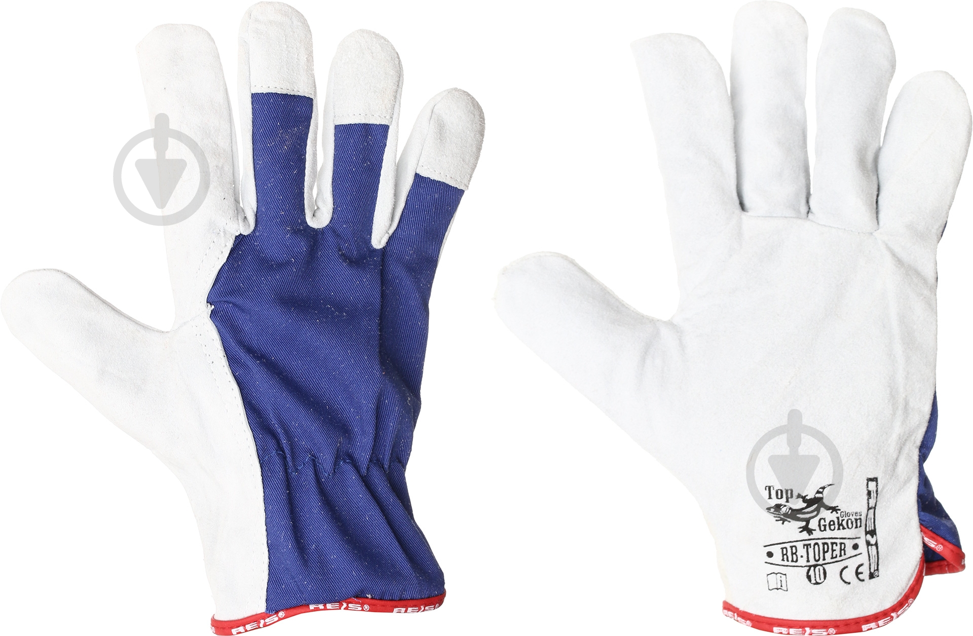 Перчатки Reis с покрытием кожа XL (10) RBTOPER GW 10 - фото 1